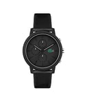 Lacoste Montre Chronographe à Quartz pour Homme avec Bracelet en Silicone Noir - 2011243