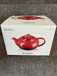 Le Creuset Ceramic Stoneware Classic Volcanic Orange Teapot 1.3L. - New In Box