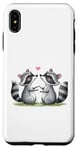 iPhone XS Max Valentines Day Racoons Love Animal Cute Mens Womens Kids Case