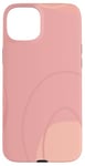 Coque pour iPhone 15 Plus Art minimaliste de couleur neutre rouge clair et rose