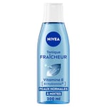 NIVEA Tonique Fraîcheur (1 x 200 ml), lotion tonique visage enrichie en fleur de Lotus et Hydramine, nettoyant visage hydratant raffraîchissant pour peaux normales à mixtes