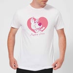 Scooby Doo Puppy Love Men's T-Shirt - White - M - White