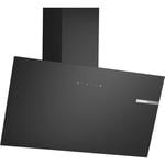 Bosch DWK85DK60B Series 2, Wall-mounted cooker hood 80 cm clear glass black printed