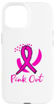 Coque pour iPhone 15 Pink Out Volleyball Amoureux de sensibilisation au cancer du sein