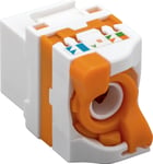 Goobay CAT6 RJ45 oskärmat Keystone-uttag, verktygsfritt, 5-pack