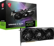 MSI GEFORCE RTX 4060 Ti GAMING X SLIM 16G, GeForce RTX 4060 Ti, 16 GB, GDDR6, 128 bittiä, 7680 x 4320 pikseliä, PCI Express x8 4.0