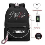 Stray Kids Usb Ryggsäck Koreansk Stil Felix Bokväska Tillbaka Till Skolan Pojkar Flickor Fans Presentpåse Mochila_BF SOCIETY-WELLNGS 16