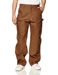 Carhartt Men's Loose Fit Firm Duck Double-Front Utility Work Pant, Carhartt Brown, 44W / 30L