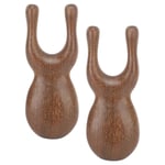 2pcs Wooden Nose Guasha Massage Tool Reduce Pressure Alleviate Facial