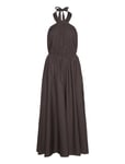 Rabens Sal R Sylvi - Poplin Halter Dress Svart