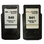 Ink Jungle PG540 Black & CL541 Colour Remanufactured Ink Cartridge For Canon PIXMA MG3600 Inkjet Printers