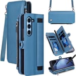 Leather Wallet Case Phone Protector for Samsung Galaxy Z Fold 5 Phone