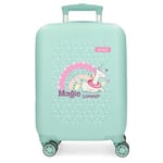 Enso Magic Summer Valise Cabine Bleue 33 x 50 x 20 cm Rigide ABS 33 L 2 kg 4 Roues Doubles Bagage Main, Bleu, Valise Cabine