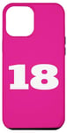 Coque pour iPhone 15 Pro Max The Number 18 Eighteen Sports Team Back Print Assorti