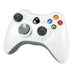 Contrôleur De Jeu Sans Fil Pour Xbox 360, 2.4ghz Gamepad Manette Du Contrôleur De Jeu, Design Ergonomique (Blanc)