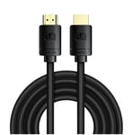 Baseus HDMI 2.1-kabel 8K 60 Hz 48 Gbps / 4K 120 Hz / 2K 144 Hz 3D eARC QMS Dynamic HDR VRR ALLM 3 m svart (CAKGQ-L01)