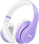 Casque Bluetooth sans Fil,65 Heures de Lecture avec Micro 6 Modes EQ,Casque Audio Bluetooth 5.3 Pliable pour Voyage/Bureau/PC (Violet)