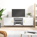 Design In - Meuble TV,Meuble de Rangement,Banc tv blanc 150x30x50 cm bois d'ingénierie CFW390903