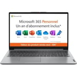 Bärbar PC - LENOVO IdeaPad 1 15IGL7 - 15,6'' FHD - Celeron N4020 - 4 GB RAM - 128 GB SSD - Windows 11S - AZERTY + 1 års kontor