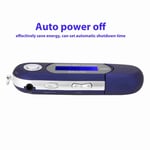 Music Mp3 Usb Player With Lcd Screen Fm Radio Voice Memory Card Blue Set