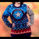 Marvel Winter Soldier Christmas Jumper - M