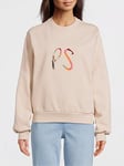 PS PAUL SMITH Swirl Logo Sweatshirt - Beige, Beige, Size Xs, Women