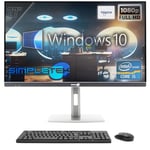 SIMPLETEK Écran tactile Tout-en-Un 27" FHD Noir | Core i5 Windows 10 Pro | 16Go RAM SSD 2To | GPU 1650 4Go Webcam intégrée POP-UP WiFi6 HDMI | PC Tout-en-Un