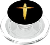 Croix chrétienne « God is Faithful For All Seasons » pour homme et femme PopSockets PopGrip pour MagSafe