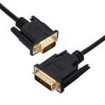 LccKaa-Câble adaptateur HD 1080P DVI vers VGA,convertisseur vidéo DVI 24 + 1 pour ordinateur portable,moniteur TV Box - Type DVI to VGA-1M