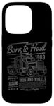 Coque pour iPhone 14 Pro Born to Haul Semi-Truck Semi-remorque Driver Design