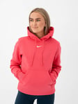 Nike Pheonix Fleece Standard Pullover Hoodie - Dame - Rosa - L