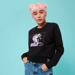 Street Fighter Arcade Chun-Li Women's Cropped Sweatshirt - Black - XL - Black