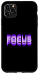 Coque pour iPhone 11 Pro Max Purple Focus Illusion d'optique graphique violet