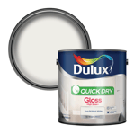 Dulux Paint Pure Brilliant White Quick Dry Gloss 750ml or 2.5 Litres