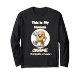 This Is My Human Costume - Funny Potato Halloween Design Long Sleeve T-Shirt