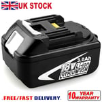 For Makita BL1830 18V LXT Li‑Ion 3Ah Cordless Battery 18V BL1850 BL1860B BL1840B