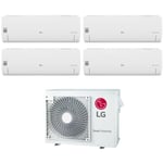 lg quadri split inverter climatiseur série libero smart 9+9+9 avec mu4r25 u40 r-32 wi-fi intégré 9000+9000+9000