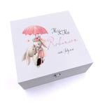 Personalised Large Mr & Mrs Robinson Wedding Anniversary Wooden Box UV-165-L