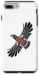Coque pour iPhone 7 Plus/8 Plus Art amérindien style totem aigle esprit animal Alaska