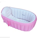 Coussin Astronomique Pliable et Facile à Utiliser,Pratique et Sûr,Baignoire Portable pour Bébé,Gonflable - Type Pink