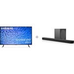 Samsung CU7105 55" 4K LED TV + HW-Q800D 5.1.2 Dolby Atmos Soundbar -tuotepaketti