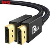 VESA  Certified  Displayport  Cable  1 . 4 ,   8K  DP  Cable  2M ,[ 8K - 60Hz ,