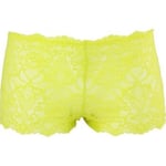 Shorties & boxers Freegun  Boxer Femme Dentelle BDASS Jaune