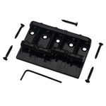 4 String Hardtail Bass Guitar Bridge for  Precision  PB   Bass, Black W3W1