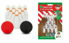 10 NAUGHTY ELF MINI BOWLING SET Elves Behavin' Badly On The Shelf Accessory Prop