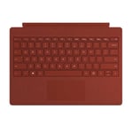 Microsoft Surface Pro Type Cover Euro English Keyboard - Poppy Red