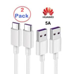 2-Pack Huawei Original Kabel Laddare SuperCharge 5A USB-C AP71