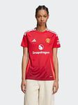 adidas Manchester United Women's 24/25 Home Stadium Replica Shirt - Red, Red, Size M, Women