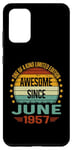 Coque pour Galaxy S20+ Awesome Since June 1957 limited edition 67th Birthday