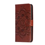 Flip Case for Samsung Galaxy A60, Genuine Leather Case Business Wallet Case with Card Slots, Magnetic Flip Notebook Phone Cover with Kickstand for Samsung Galaxy A60 (Brown)